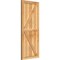 Ekena Millwork Framed Board-n-Batten Shutters w/Z-Bar, Rough Sawn Western Red Cedar, 21 1/2W x 50H, PR RBF06Z21X050RWR - alternate 3
